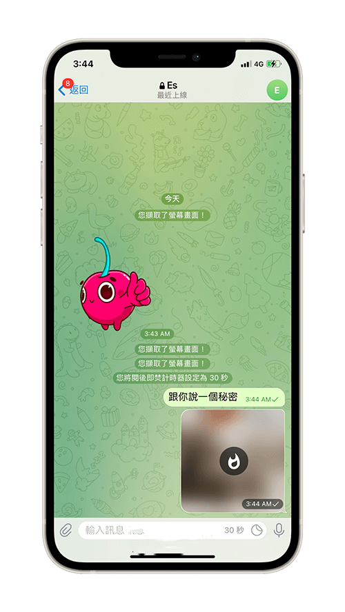 纸飞机聊天软件阅后即焚怎么用 Telegeram阅后即焚功能怎么打开